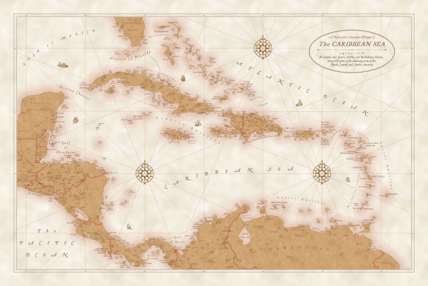 ArcGIS Symbols - Caribbean Sea map