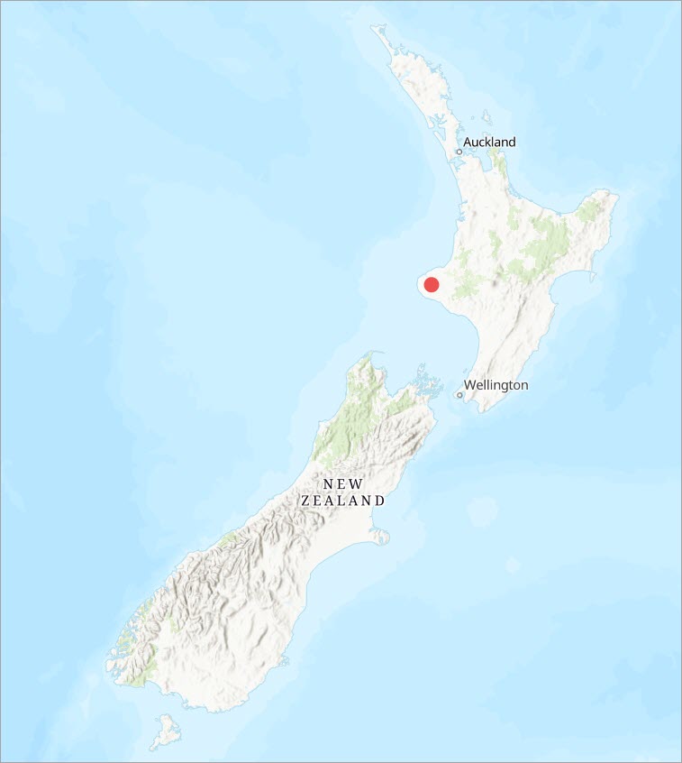 Taranaki locator map