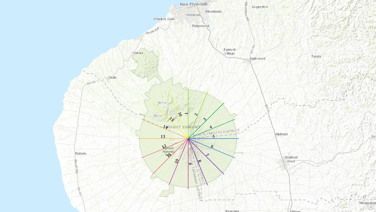 Taranaki profile lines