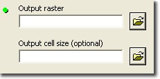 Choosing a raster cell size is a parameter in many tools