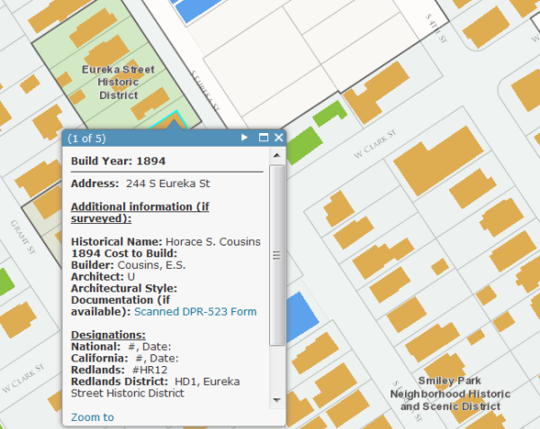 Historic Building Conservation and Preservation Web Map Example