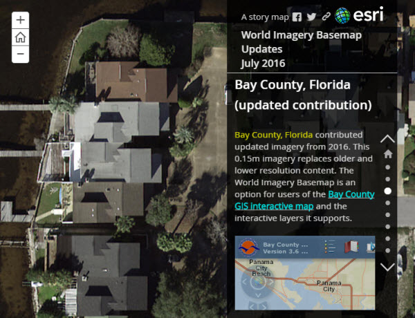 July 2016 World Imagery Basemap Updates story map