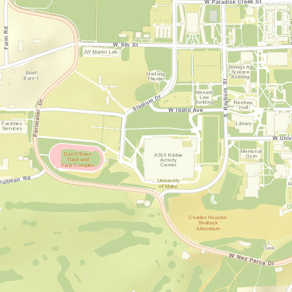 Updated view of University of Idaho