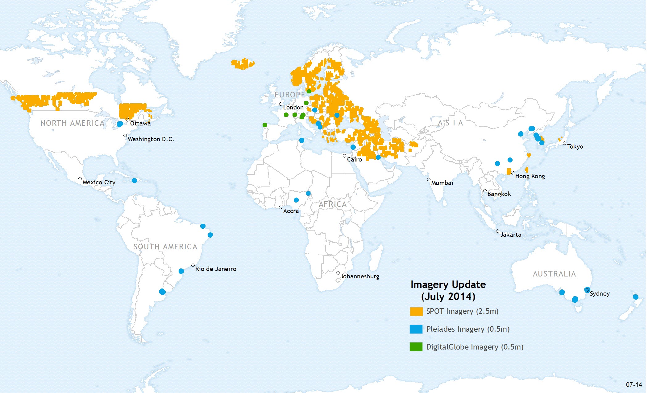 SPOT, Pléiades and DigitalGlobe added to World Imagery map  ArcGIS Blog