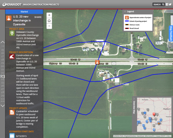 Iowa DOT Construction Projects