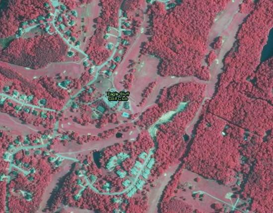 False Color display of NAIP 2012 Imagery